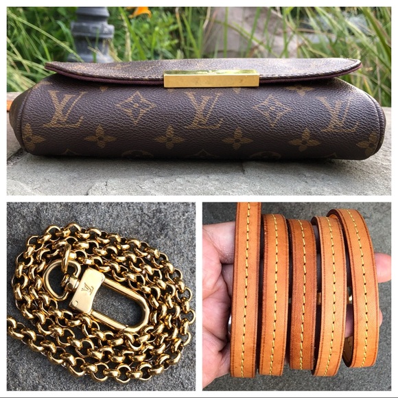 🚫SOLD🚫LV Mono Favorite PM WDUST BAG, STRAP & BOX - Picture 7 of 8